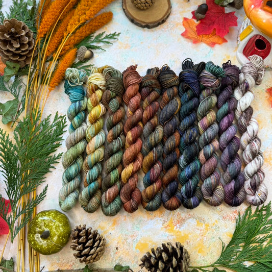 Mini skeins x 10 - Season of Magic Collection - Hand Dyed Yarn - Dyed to Order (6-8 weeks) - NEW