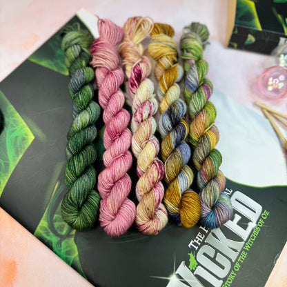 Wicked Musicals Collection Mini skeins x 5 - Hand Dyed Yarn - Dyed to Order (6-8 weeks) - NEW