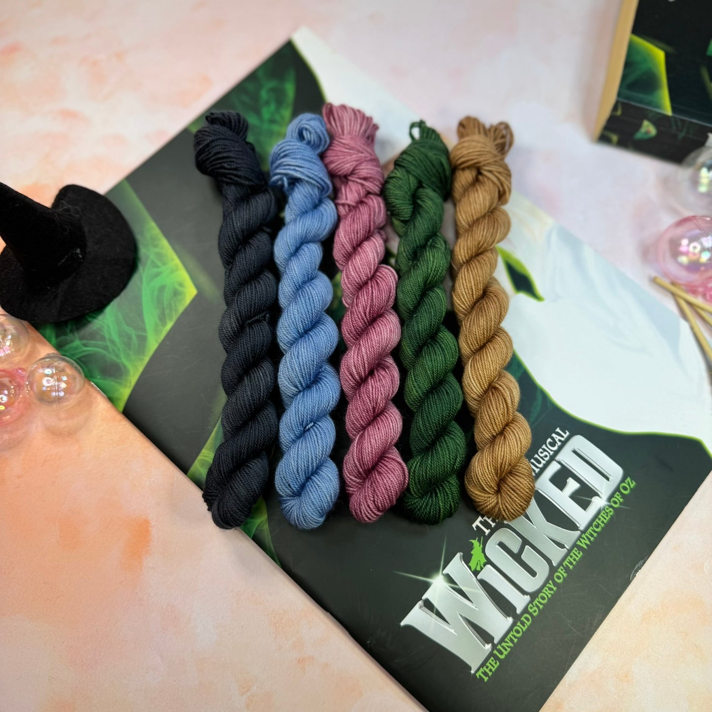 Wicked Tonals Musicals Collection Mini skeins x 5 - Hand Dyed Yarn - Dyed to Order (6-8 weeks) - NEW