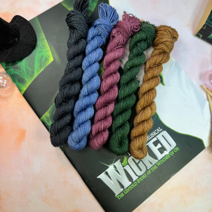 Wicked Tonals Musicals Collection Mini skeins x 5 - Hand Dyed Yarn - Dyed to Order (6-8 weeks) - NEW