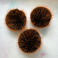 Red Panda handmade faux fur pom pom. Detachable option - NEW