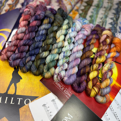 Musicals Collection Mini skeins x 10 - Hand Dyed Yarn - Dyed to Order (6-8 weeks) - NEW