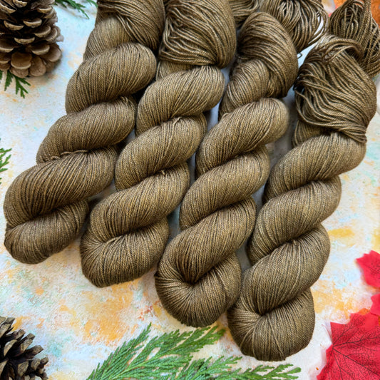 Apple Pie - Yak Silk 4 Ply - Season of Magic Collection - Hand Dyed Yarn - Ready to Ship