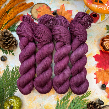 Loganberry - Yak Silk DK - Season of Magic Collection - Hand Dyed Yarn - Ready to Ship