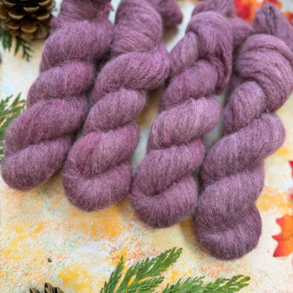 Loganberry - Yak Silk DK - Season of Magic Collection - Hand Dyed Yarn - Ready to Ship