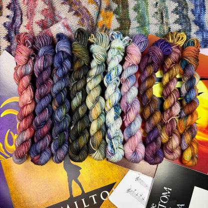 Musicals Collection Mini skeins x 10 - Hand Dyed Yarn - Dyed to Order (6-8 weeks) - NEW