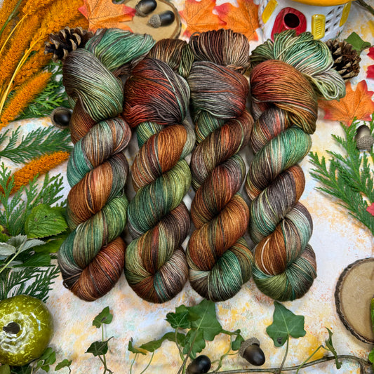 Faded Woodland - Season of Magic Collection - Hand Dyed Yarn - Dyed to Order (6-8 weeks) - NEW