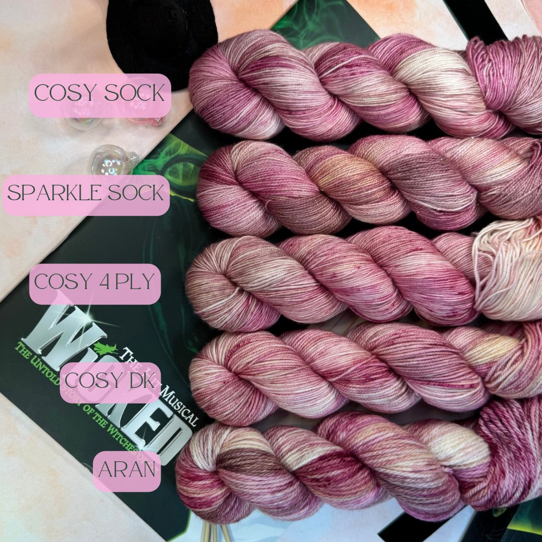 Glinda - Wicked Musicals Collection - Hand Dyed Yarn - Dyed to Order (6-8 weeks) - NEW