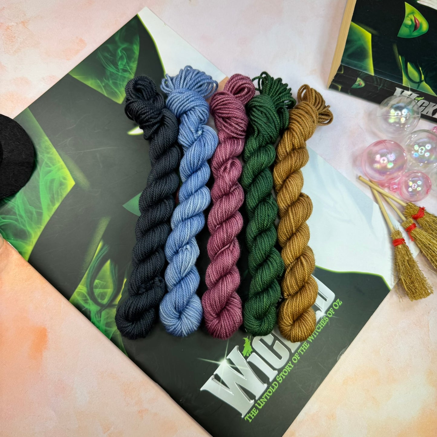 Wicked Tonals Musicals Collection Mini skeins x 5 - Hand Dyed Yarn - Dyed to Order (6-8 weeks) - NEW