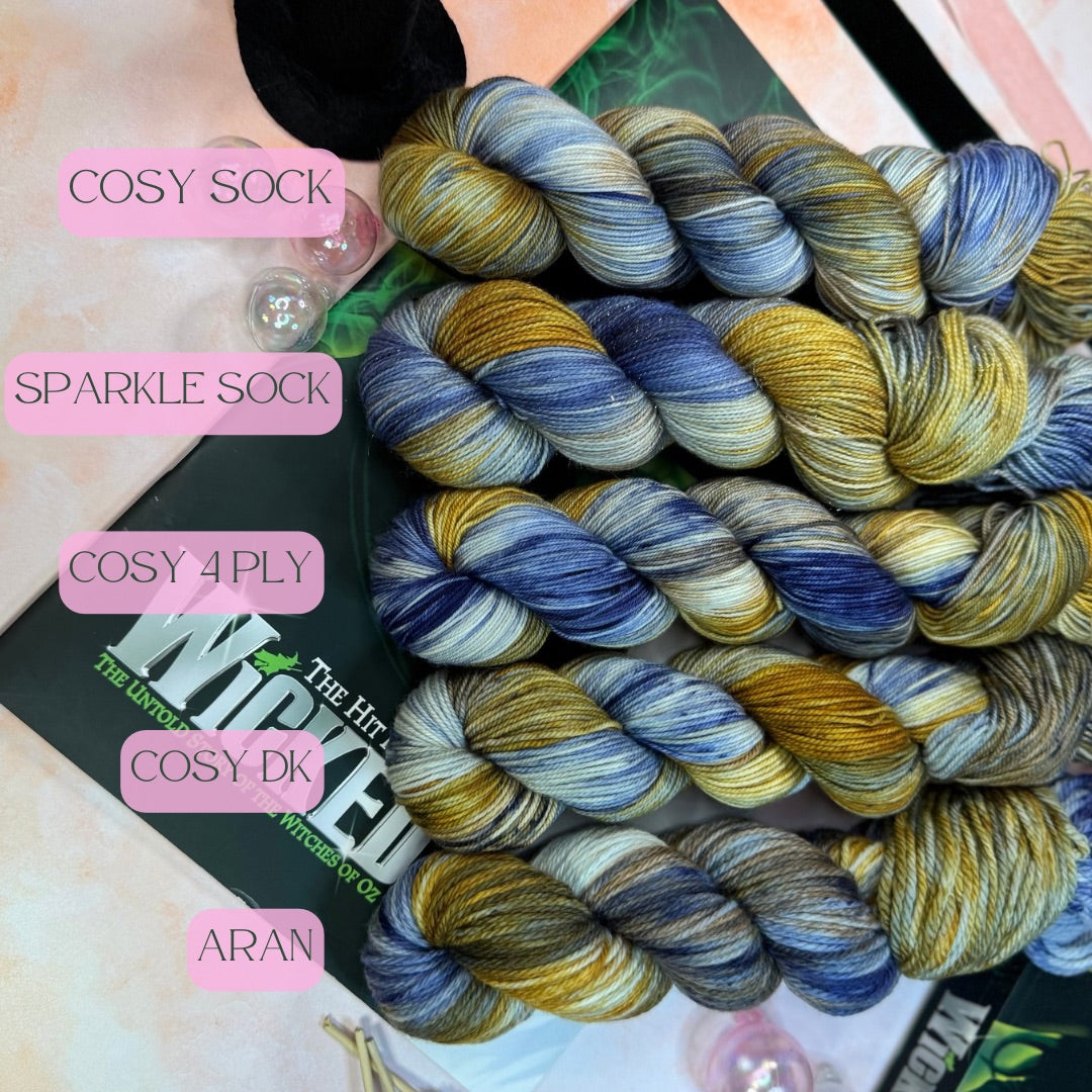 Fiyero - Wicked Musicals Collection - Hand Dyed Yarn - Dyed to Order (6-8 weeks) - NEW