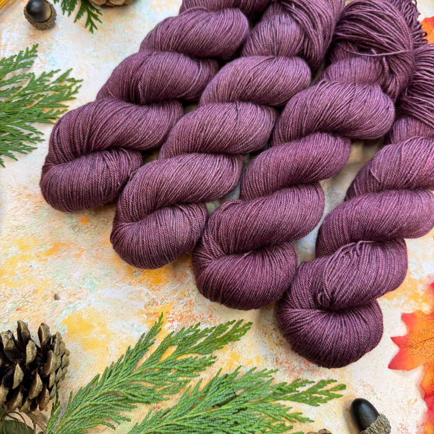 Loganberry - Yak Silk DK - Season of Magic Collection - Hand Dyed Yarn - Ready to Ship