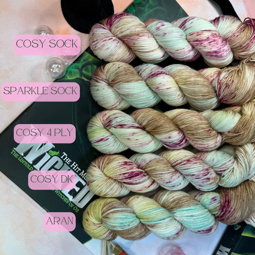 Dear Old Shiz - Wicked Musicals Collection - Hand Dyed Yarn - Dyed to Order (6-8 weeks) - NEW